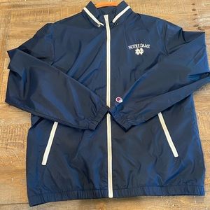 Champion Men’s Large Notre Dame Navy Rain Jacket